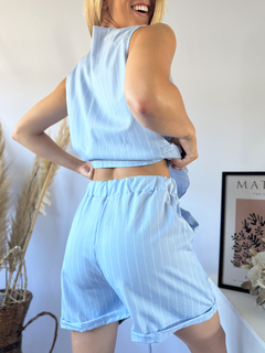 Conjunto Paleo Rayado de crep en internet