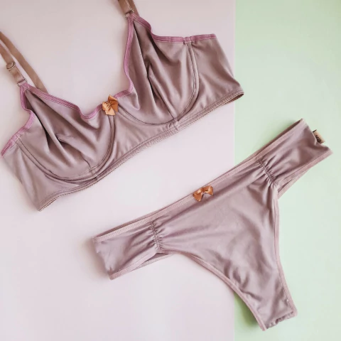 Conjunto falso aro Lila