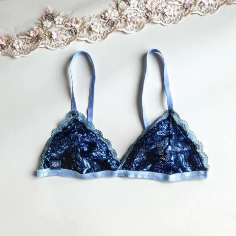 Corpiño Triangulo Azul