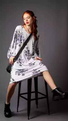 tunica modal flores azules en internet