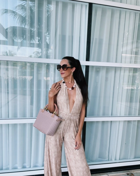 Calça Noronha Bege + Maiô Capri