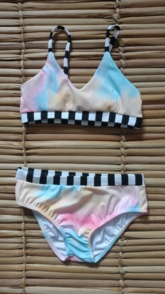 Lycra UV50+ Watercolor Children's Bikini - buy online