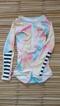 Maiô Teen infantil short Manga Longa Lycra UV50+ Aquarela - comprar online