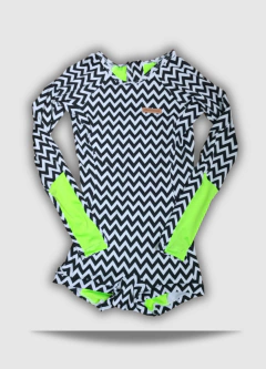 Maiô Adulto Short Manga Longa Lycra UV50+ ZigZag - loja online