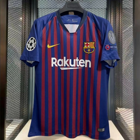 Camisa-barcelona-azul-vermelha-vermelho-retrô-2018-2019-la-liga-18-19-retro-messi-neymar-champions-league-ucl