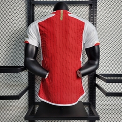Camisa Arsenal I Home 2023/2024 Jogador Masculina - Vermelho e Branco