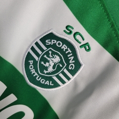 Camisa + Shorts Infantil Unissex Sporting de Portugal Home 23/24 Torcedor na internet