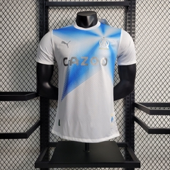 Camisa Olympique de Marseille Edição Comemorativa 30 anos UCL Jogador Puma Masculina - Branco