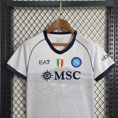 Camisa + Shorts Infantil Unissex Napoli Away II 2023/2024 EA7 - Azul - comprar online