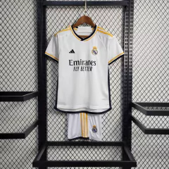 Camisa + Shorts Infantil Unissex Real Madrid Home I 23/24