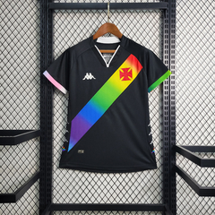 Camisa Vasco da Gama Edição Especial LGBTQIAPN+ 2023/2024 Torcedor Feminina - Preta