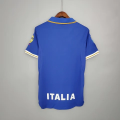 Camisa Seleção Itália Retrô Home 1996 Torcedor Masculina - Azul - comprar online