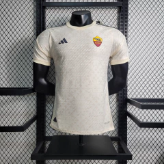 Camisa Roma II Away 23/24 Jogador Masculina - Creme