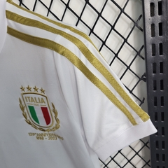 Camisa + Short Infantil Unissex Seleção da Italia Edição Limitada 125 anos 2023/2024 Adidas - Branca na internet