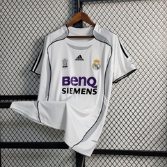 Camisa Real Madrid I Retrô 2006/2007 Torcedor Masculina - Branca