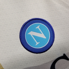 Camisa + Shorts Infantil Unissex Napoli Away II 2023/2024 EA7 - Azul - CAMISAS DE FUTEBOL TAILANDESAS 1.1 - 12multimarcas