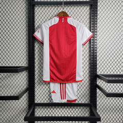 Camisa + Shorts Infantil Unissex Ajax Home I 2023 Adidas