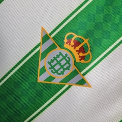 Camisa + Shorts Infantil Unissex Real Betis Home I 23/24 Hummel - Verde e Branca - CAMISAS DE FUTEBOL TAILANDESAS 1.1 - 12multimarcas