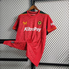 CAMISA WOLVERHAMPTON AWAY II 2023/2024 - Vermelho