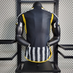 Camisa Juventus Home I 2023/2024 Jogador Masculina - Preta e Branca - comprar online