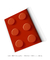 Quadro Decorativo Lego Vermelho - loja online