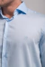 Camisa Manga Longa TRT Maquinetada Azul Claro - comprar online