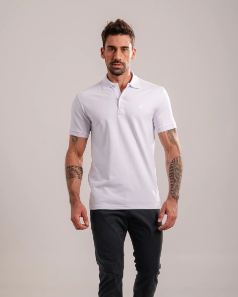 Polo TRT Algodão Egípcio Branca