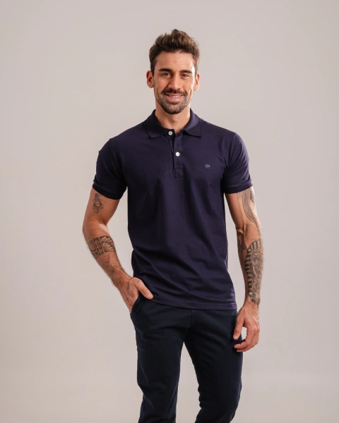 Polo TRT Algodão Egípcio Azul Marinho
