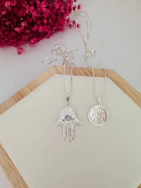 COLAR MÃO DE FÁTIMA/PRAIANO PRT