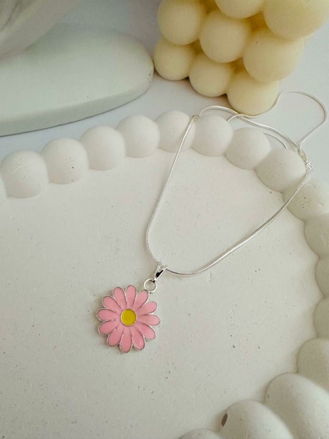 COLAR LONGO 55CM MARGARIDA ROSA BARBIE