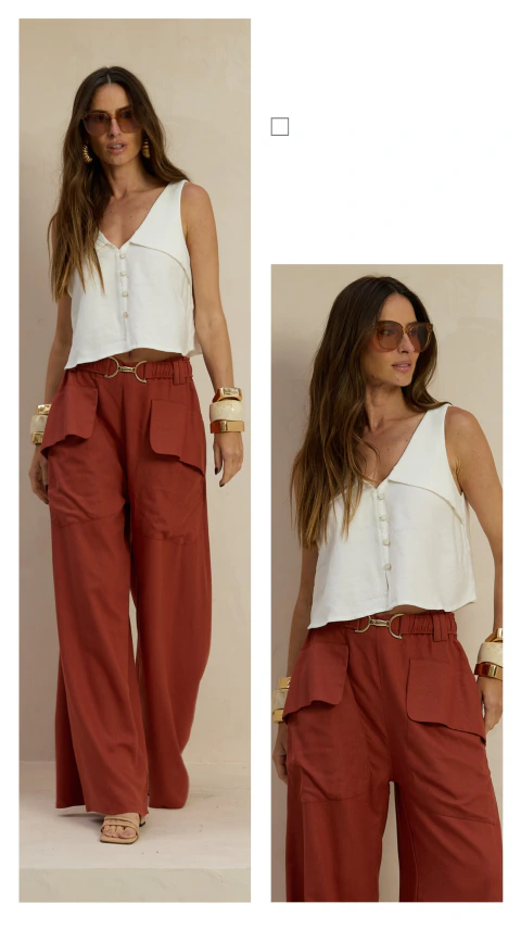 Blusa Frente Botões