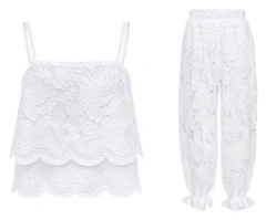 Conjunto Blusa e Calça Renda na internet