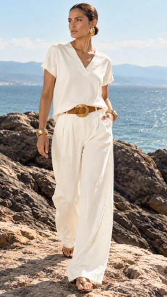 Calça Pregas Comfy - comprar online