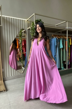 Vestido Rosa Frente Única