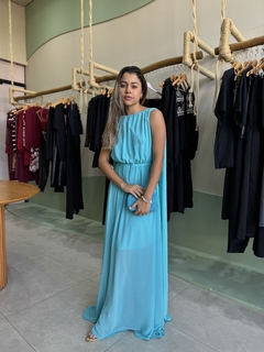 Vestido Azul Frente única
