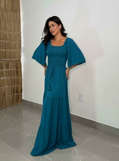 Vestido Ester Petróleo - comprar online