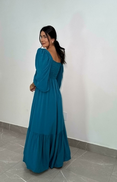 Vestido Maiara Petróleo - Flora