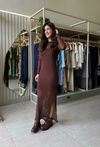 Vestido Megan Marrom - comprar online