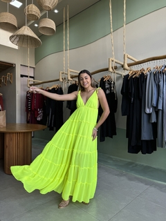 Vestido Verde Neon