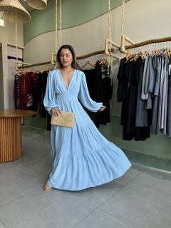 Vestido Azul Claro