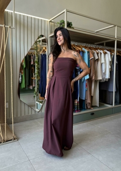 Vestido Carol Marrom - comprar online