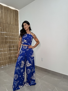 Conjunto Cecília Azul - Flora