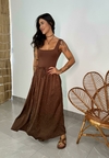 Saia Luiza Marrom - comprar online