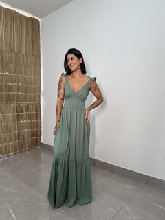 Vestido Paula Verde Menta - comprar online