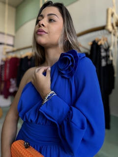 Vestido Flor Azul