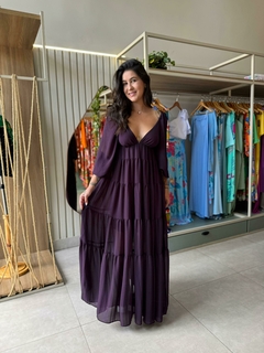 Vestido Roxo na internet