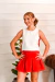 Conjunto Alana Saia Vermelha - Faceirinha | Moda Feminina