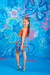 Conj. de saia Ludy laranja - comprar online