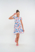 Vestido larissa Flores Azuis - comprar online