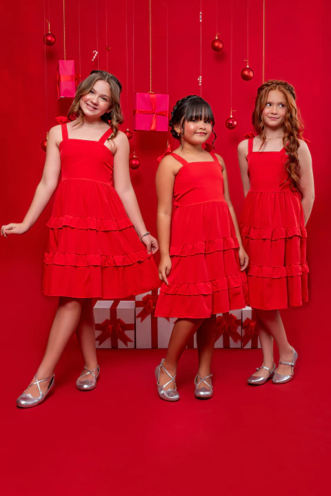 Vestido Luiza Vermelho - comprar online